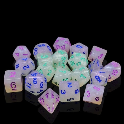 Dose à base de résine de cristal lisse RPG Dose artisanale Dose polyédrique de résine