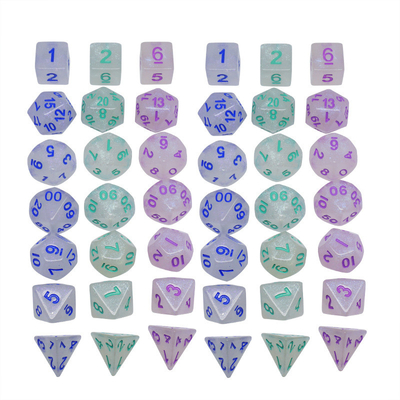 Dose à base de résine de cristal lisse RPG Dose artisanale Dose polyédrique de résine