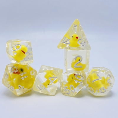 Duckling Résine naturelle multi-noodle jeu de table jeu de dés et de dés