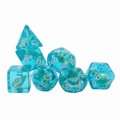 Jeux de dés de résine de conche