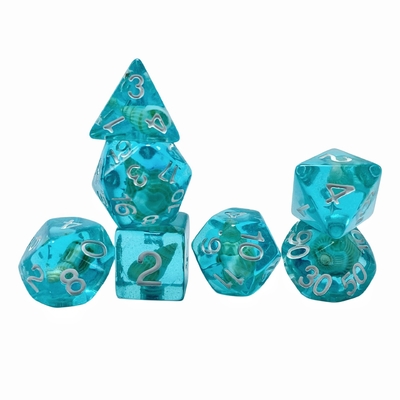 Jeux de dés de résine de conche
