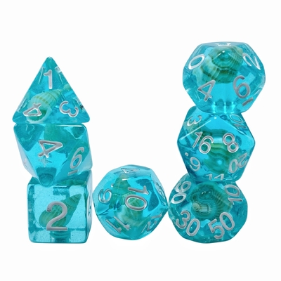 Jeux de dés de résine de conche