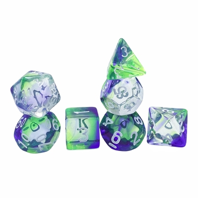 Jeux de dés en résine de cristal de couleur