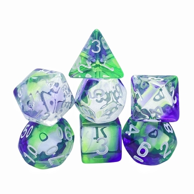 Jeux de dés en résine de cristal de couleur