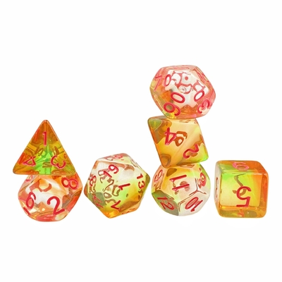 Jeux de dés en résine de cristal de couleur