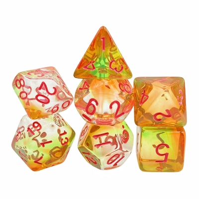 Jeux de dés en résine de cristal de couleur