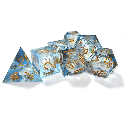 Sable de débit blanc Résine multi-noodle jeu de tablette jeu de dés et dés