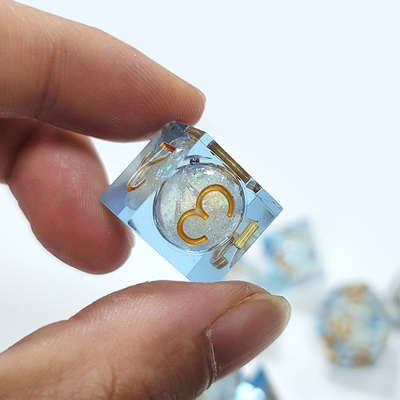 Sable de débit blanc Résine multi-noodle jeu de tablette jeu de dés et dés