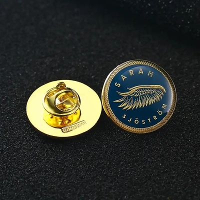 Emblème métallique de couleur dorée 2,5 cm 2,8 cm 3 cm Broche métallique