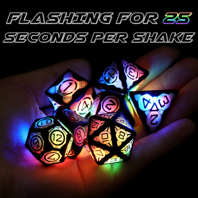 Plateforme de jeu de dés en plastique à LED lumineux rechargeable