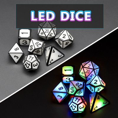 Ultra Long Standby LED jeu de dés rechargeable Dragon et Donjon