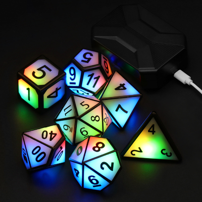 Ultra Long Standby LED jeu de dés rechargeable Dragon et Donjon