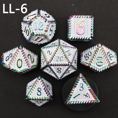DND dés métalliques, Dragon et Dungeon dés RPG polyédrique, 7 dés de table de jeu de dragon