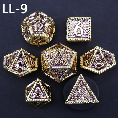 DND dés métalliques, Dragon et Dungeon dés RPG polyédrique, 7 dés de table de jeu de dragon
