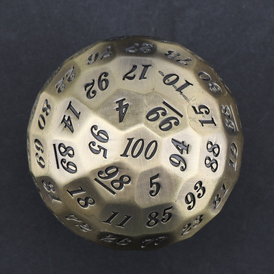Couleur Solid 100D Metal Dice Set Donjon et Dragon DND # RPG # COC