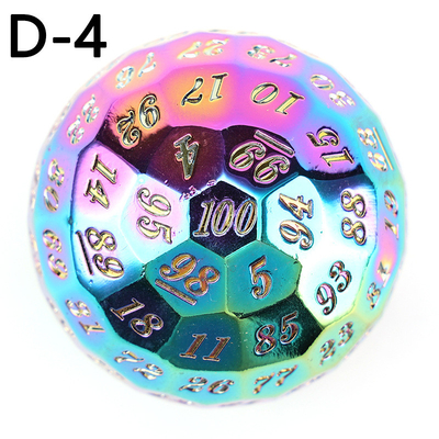 Couleur Solid 100D Metal Dice Set Donjon et Dragon DND # RPG # COC