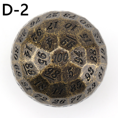 Couleur Solid 100D Metal Dice Set Donjon et Dragon DND # RPG # COC