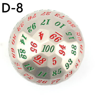 Couleur Solid 100D Metal Dice Set Donjon et Dragon DND # RPG # COC