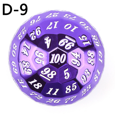 Couleur Solid 100D Metal Dice Set Donjon et Dragon DND # RPG # COC