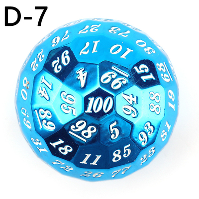 Couleur Solid 100D Metal Dice Set Donjon et Dragon DND # RPG # COC