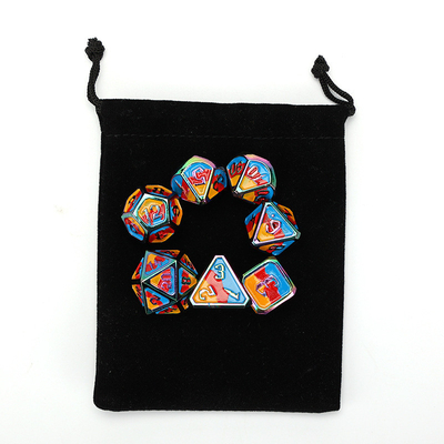 Jeu de dés en métal et en plastique personnalisé D20 D &amp; D polyédre DND jeu de dés RPG
