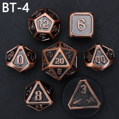 Jeu de dés en métal et en plastique personnalisé D20 D &amp; D polyédre DND jeu de dés RPG