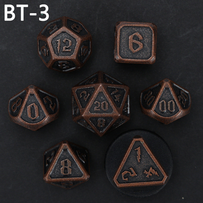 Jeu de dés en métal et en plastique personnalisé D20 D &amp; D polyédre DND jeu de dés RPG