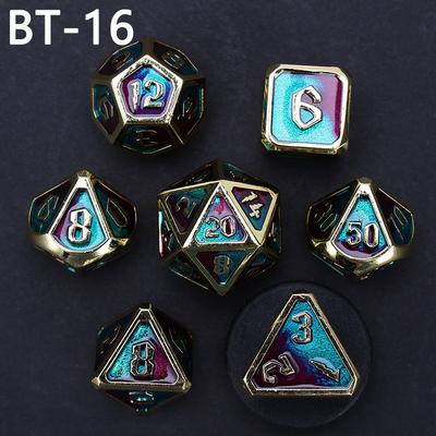 Jeu de dés en métal et en plastique personnalisé D20 D &amp; D polyédre DND jeu de dés RPG