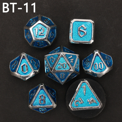 Jeu de dés en métal et en plastique personnalisé D20 D &amp; D polyédre DND jeu de dés RPG