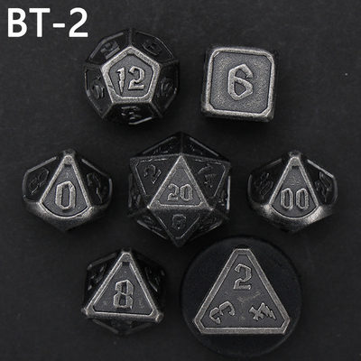 Jeu de dés en métal et en plastique personnalisé D20 D &amp; D polyédre DND jeu de dés RPG