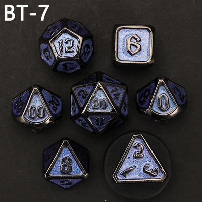 Jeu de dés en métal et en plastique personnalisé D20 D &amp; D polyédre DND jeu de dés RPG
