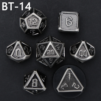 Jeu de dés en métal et en plastique personnalisé D20 D &amp; D polyédre DND jeu de dés RPG