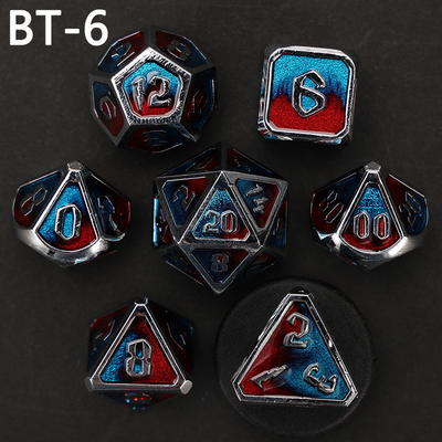 Jeu de dés en métal et en plastique personnalisé D20 D &amp; D polyédre DND jeu de dés RPG