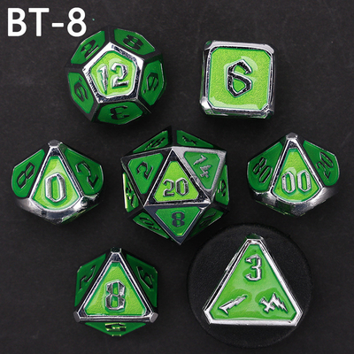 Jeu de dés en métal et en plastique personnalisé D20 D &amp; D polyédre DND jeu de dés RPG