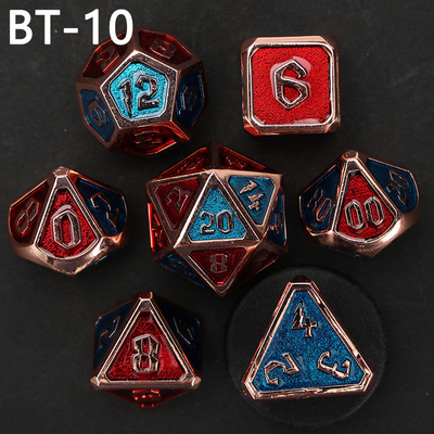 Jeu de dés en métal et en plastique personnalisé D20 D &amp; D polyédre DND jeu de dés RPG