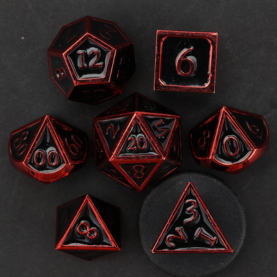 Jeu de dés en métal solide D20 personnalisé D &amp; D polyédre DND jeu de dés RPG
