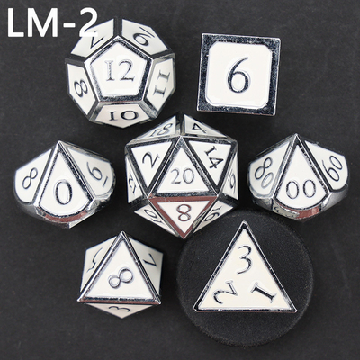Jeu de dés en métal solide D20 personnalisé D &amp; D polyédre DND jeu de dés RPG