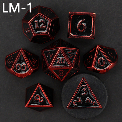 Jeu de dés en métal solide D20 personnalisé D &amp; D polyédre DND jeu de dés RPG