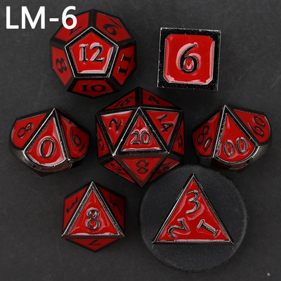 Jeu de dés en métal solide D20 personnalisé D &amp; D polyédre DND jeu de dés RPG