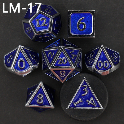 Jeu de dés en métal solide D20 personnalisé D &amp; D polyédre DND jeu de dés RPG