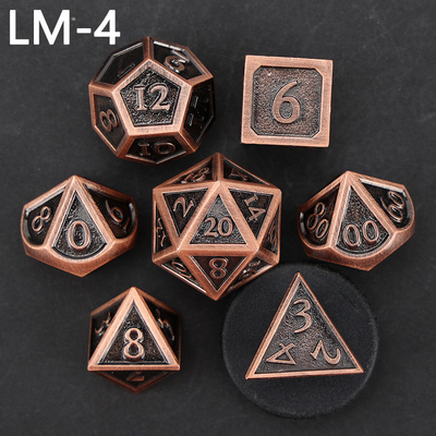 Jeu de dés en métal solide D20 personnalisé D &amp; D polyédre DND jeu de dés RPG