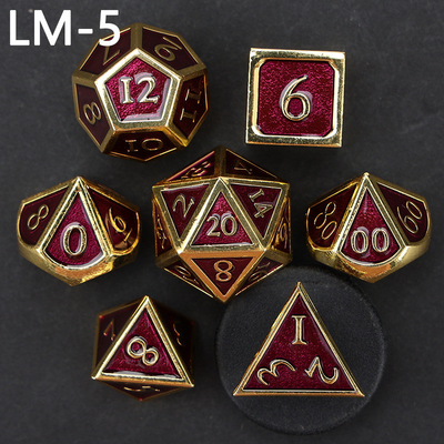 Jeu de dés en métal solide D20 personnalisé D &amp; D polyédre DND jeu de dés RPG