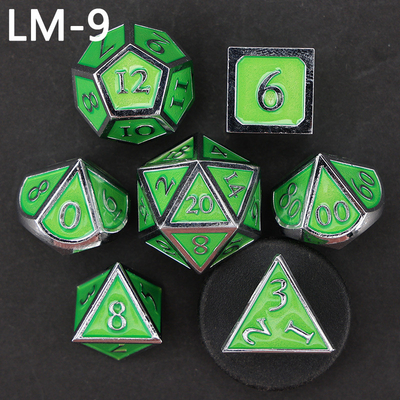 Jeu de dés en métal solide D20 personnalisé D &amp; D polyédre DND jeu de dés RPG