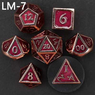 Jeu de dés en métal solide D20 personnalisé D &amp; D polyédre DND jeu de dés RPG
