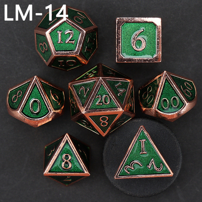 Jeu de dés en métal solide D20 personnalisé D &amp; D polyédre DND jeu de dés RPG