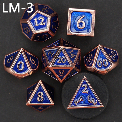 Jeu de dés en métal solide D20 personnalisé D &amp; D polyédre DND jeu de dés RPG