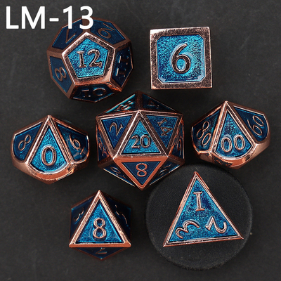 Jeu de dés en métal solide D20 personnalisé D &amp; D polyédre DND jeu de dés RPG