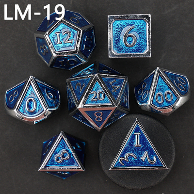 Jeu de dés en métal solide D20 personnalisé D &amp; D polyédre DND jeu de dés RPG