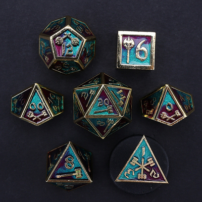 jeu de dés polyédrique personnalisable jeu de dés de jeu de rôle RPG Dungeon and Dragon jeu de dés de plateau