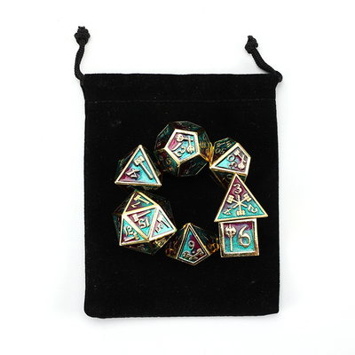 jeu de dés polyédrique personnalisable jeu de dés de jeu de rôle RPG Dungeon and Dragon jeu de dés de plateau